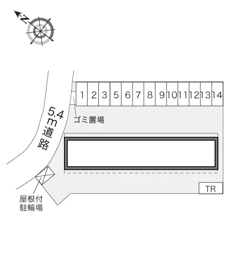 ★手数料０円★小田原市中町２丁目　月極駐車場（LP）